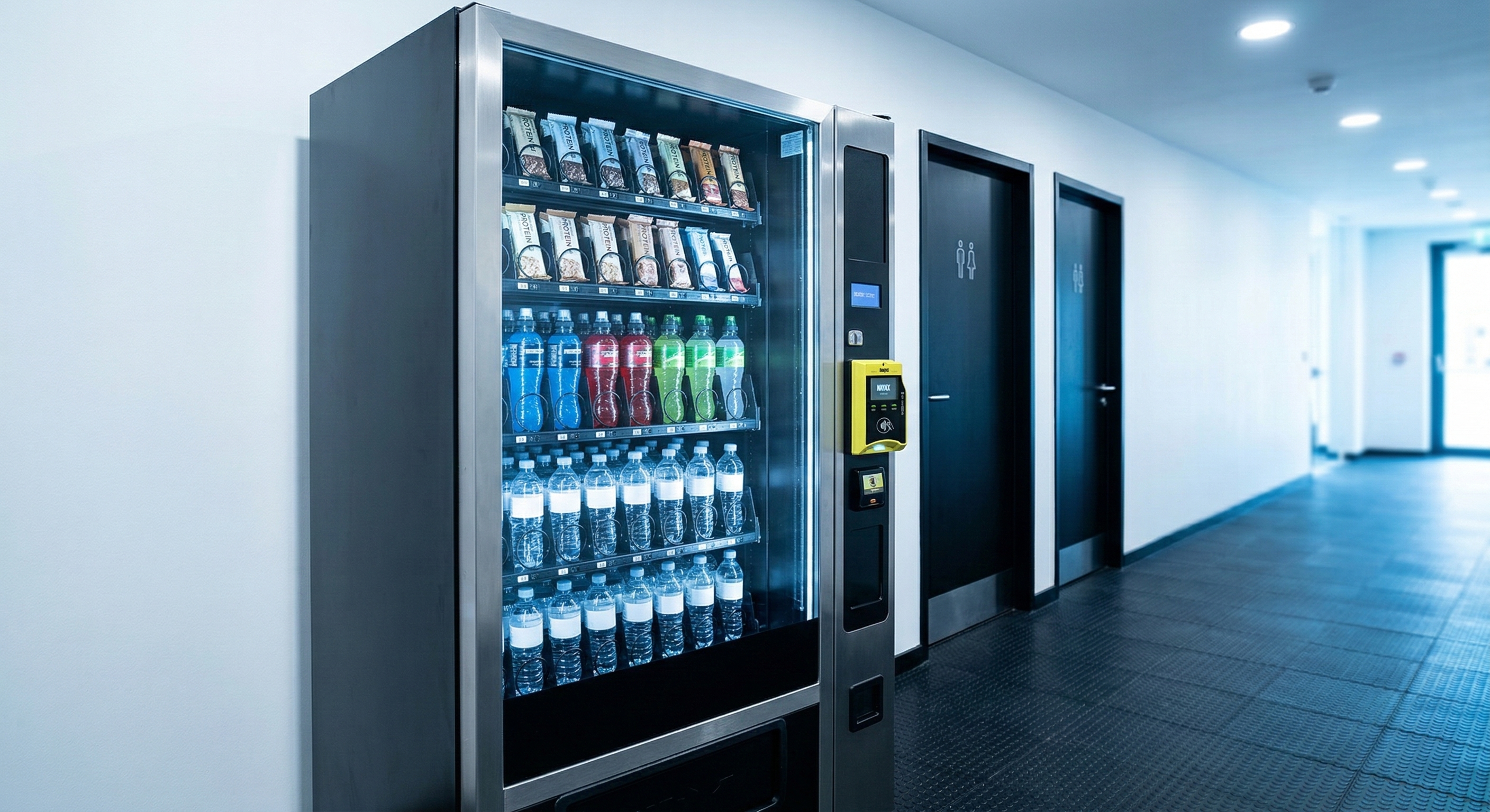 Vending next to gym or leisure equipment